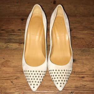 J. Crew Rose Studded Heels